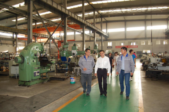 Oil company executives visited the pump company