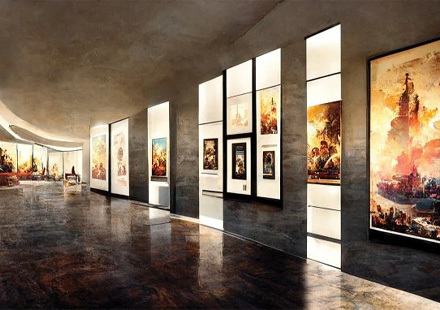 What principles and design concepts should be followed in the design of historical and cultural exhibition halls?