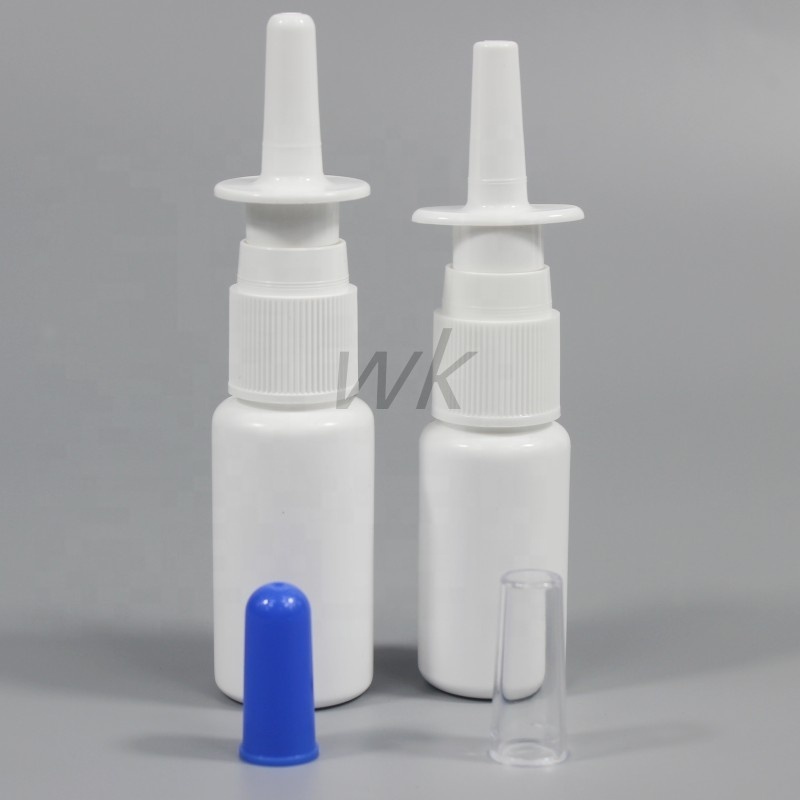 10ML 15ML 20ml 30ML 50ml HDPE Custom fine mist sprayer nasal applicator nasal spray bottles