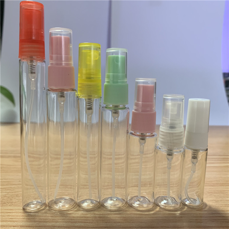 2 ml 3 ml 5 ml 10 ml mini empty transparent plastic perfume sample bottle atomizer spray bottles for perfume