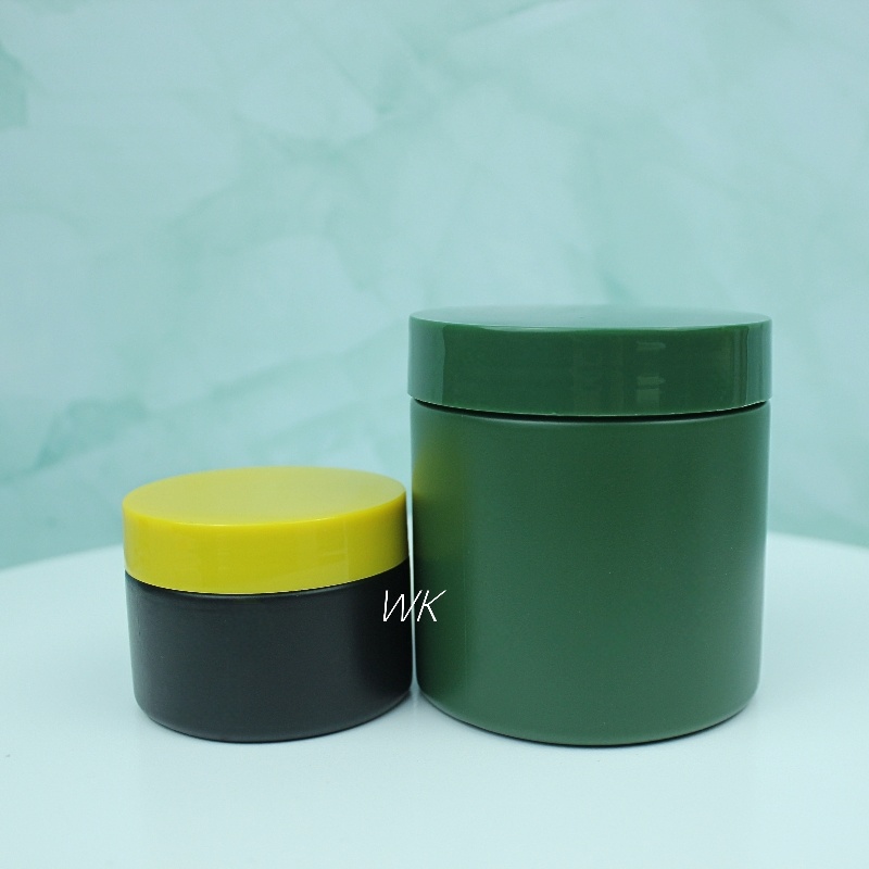 Hot selling 50ml 200ml 500ml wide mouth plastic can HDPE material cosmetic container