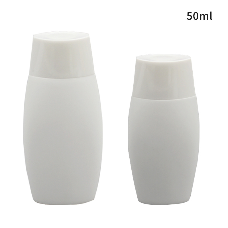 Empty White Color Cosmetic Packaging 30ml 50ml Plastic PE Squeeze Tube For Sunscreen Barrier Cream