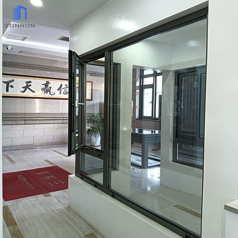 Zonron Thermal Break Aluminum Frame Double Glazed Philippines Casement Windows