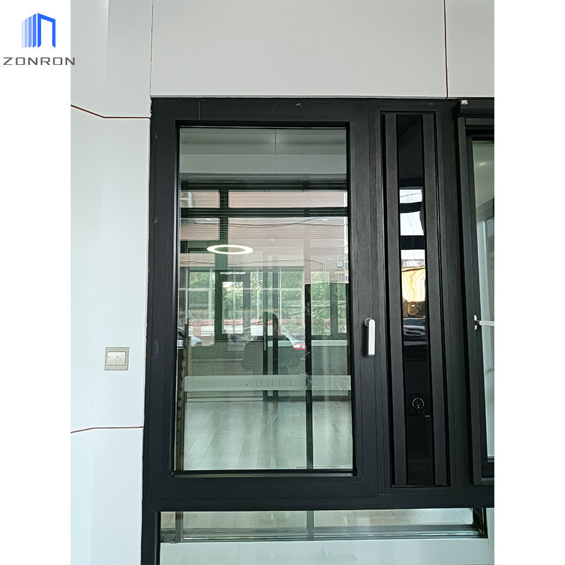 Zonron Modern Tilt And Turn Aluminum Window Double Glazed Aluminium Casement Window Design
