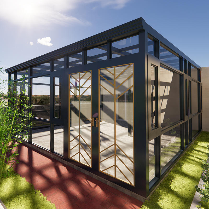 Zonron Aluminium Glass Customized Winter Garden Sun room Greenhouse sunroom