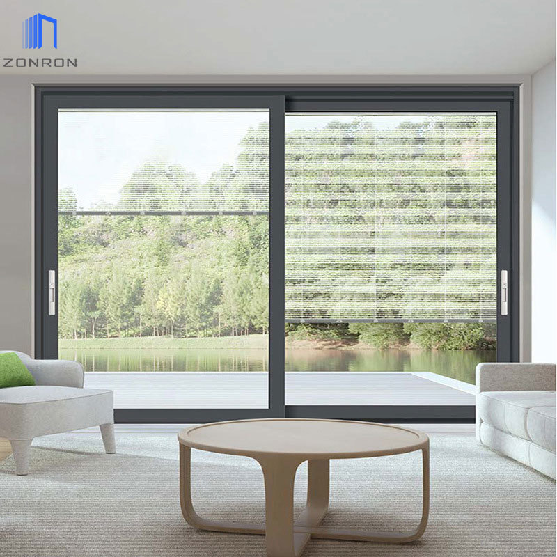 Zonron European Style Thermal Break Hurricane Soundproof Upvc Windows