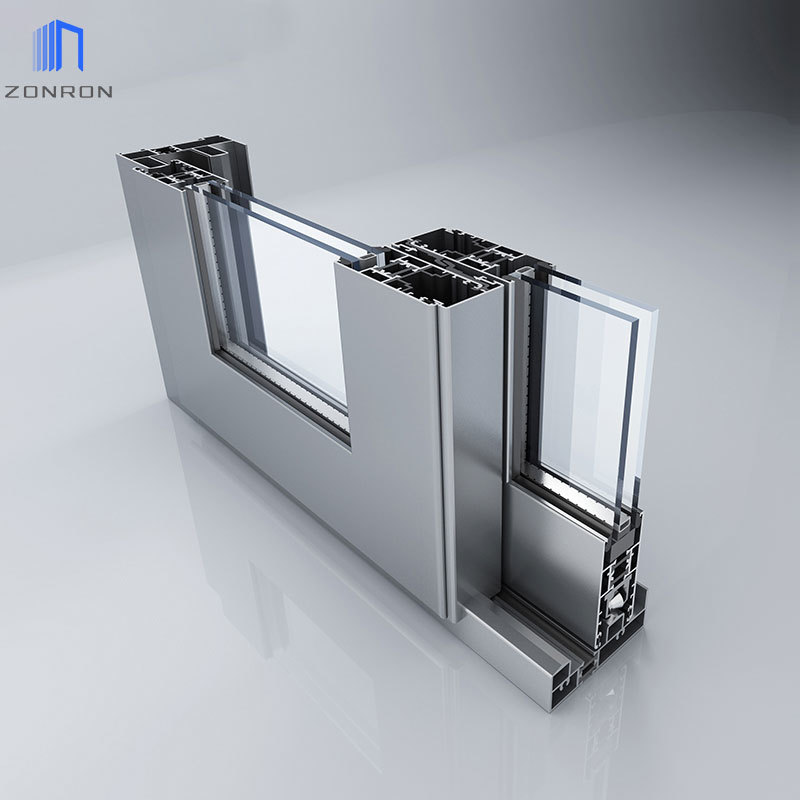 Zonron Wholesale Top Quality Aluminum  Waterproof and Soundproof Windows With Gauze