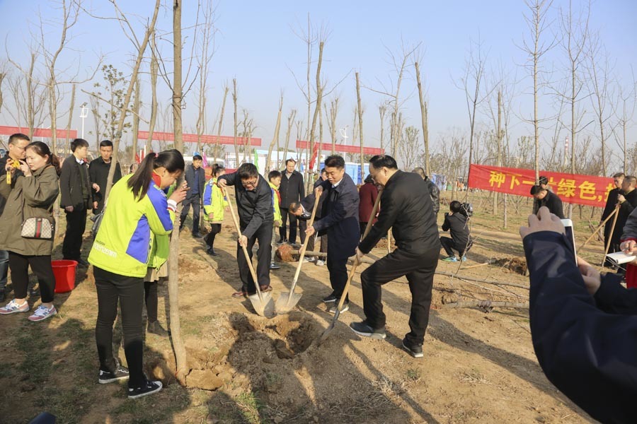 文旅集團組織參加全市市直單位義務(wù)植樹活動