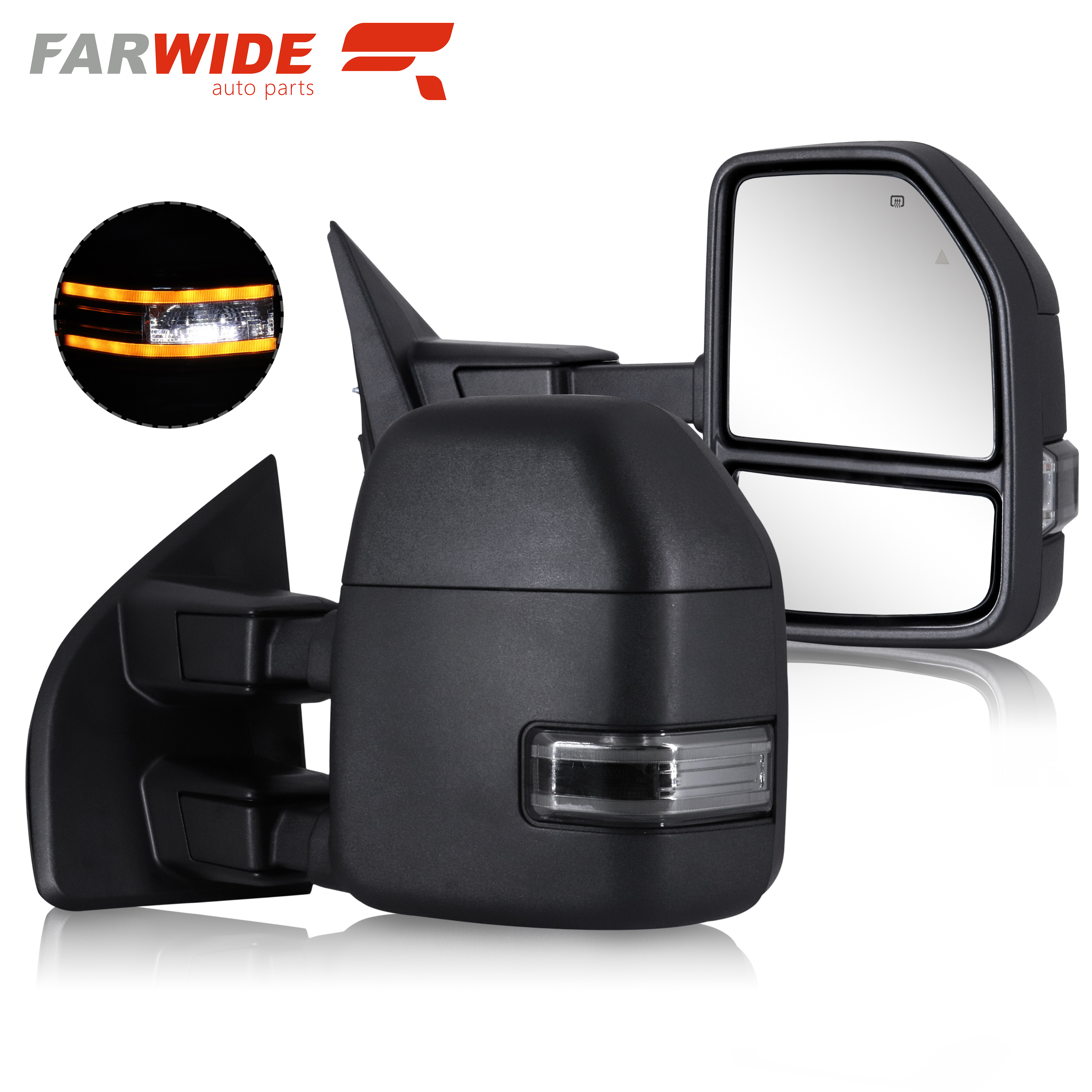 For 2017-2018 Ford F250 F350 F450 Towing mirror
