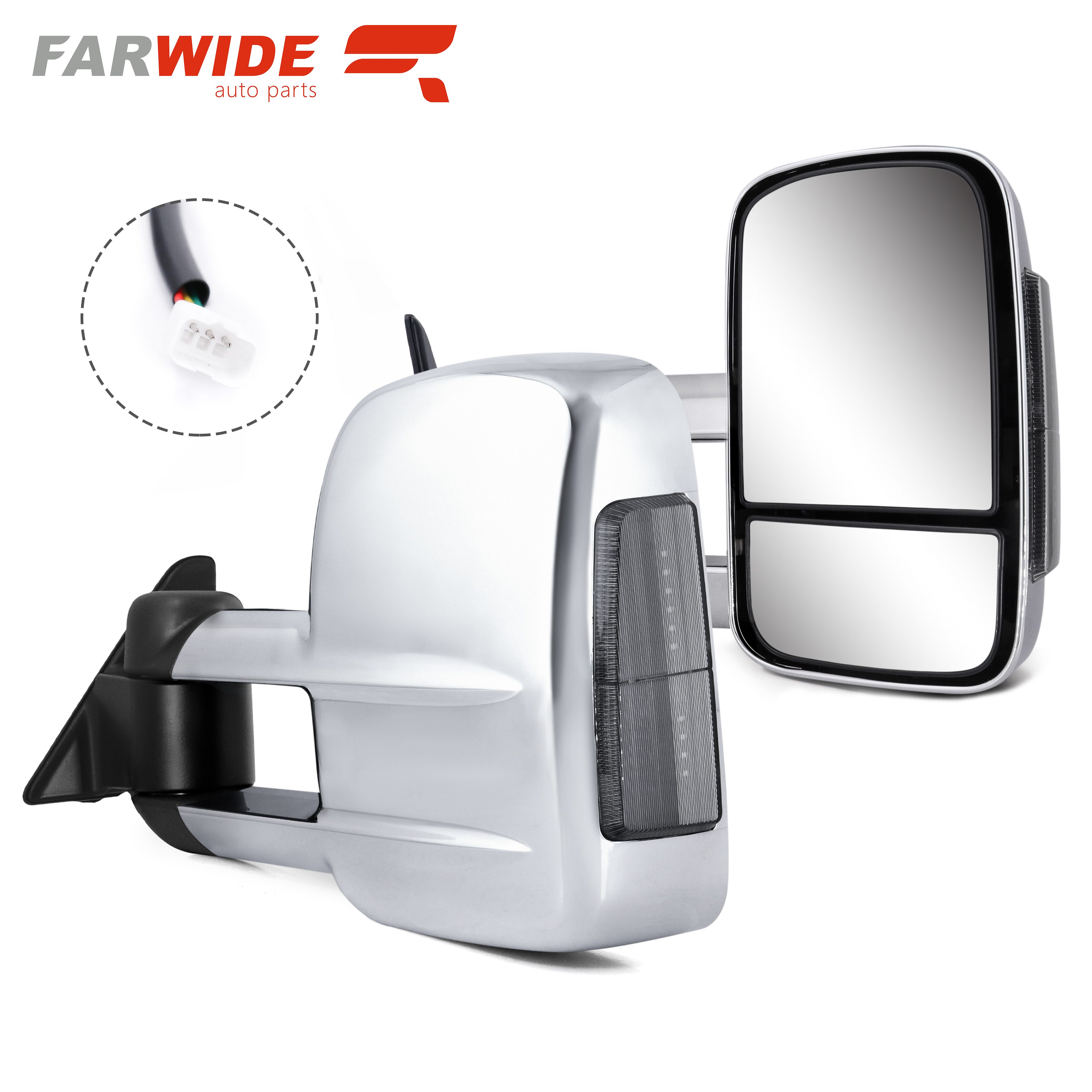For Toyota LC80 Land Cruiser 80 series Towing mirror