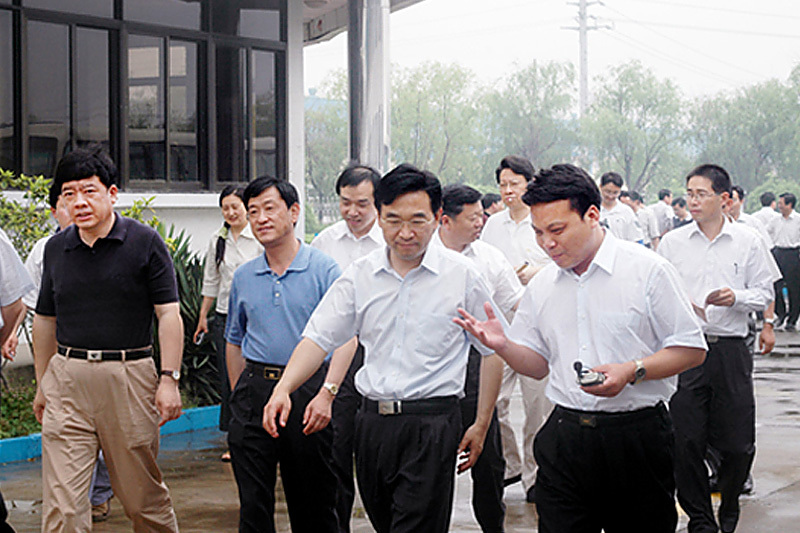 Vice President of democratic Party Jiusan Society, Vice Minister of Agriculture Zhang Taolin at Huanxin 