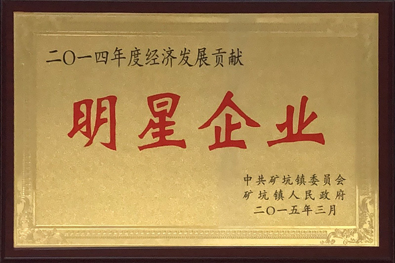 2014年度经济发展贡献明星企业