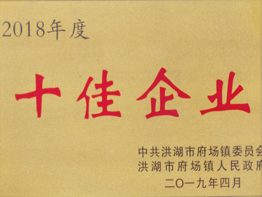 2018年度十佳企業(yè)