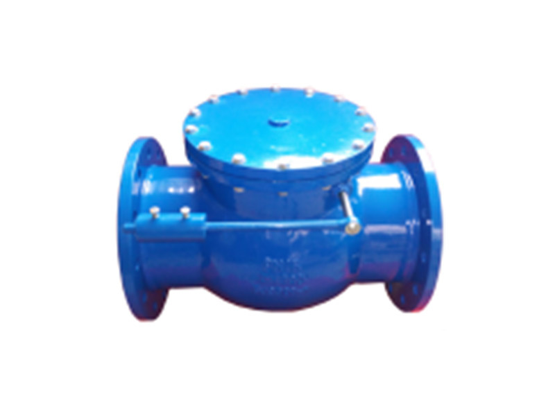Heavy hammer swing check valve