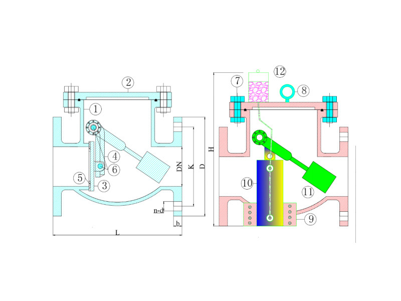 Heavy hammer swing check valve