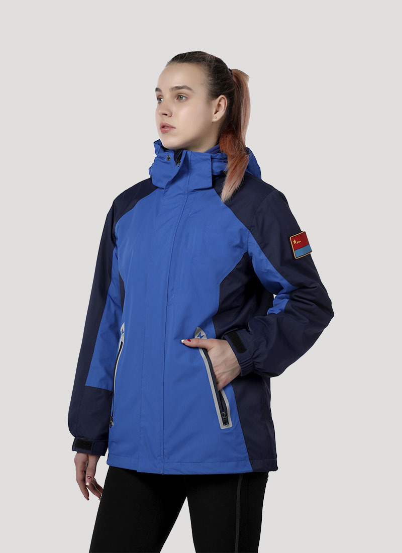 women taped jacket