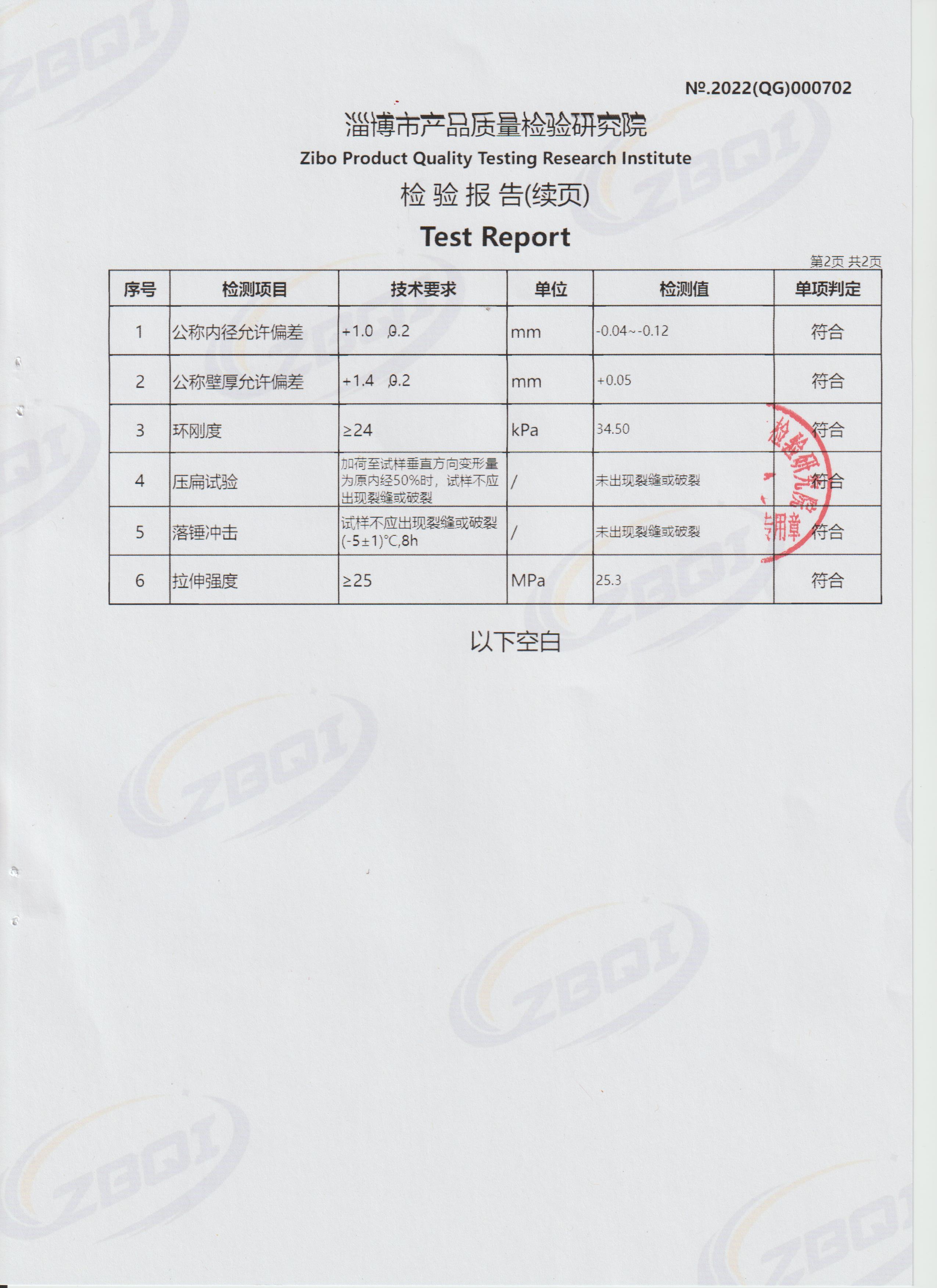 pe管检验报告及合格证图片