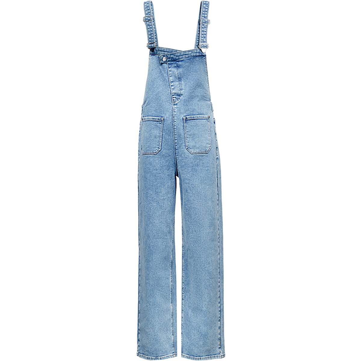 Summer Trend High Waist Loose Straight Skinny Overalls Jeans Ladies