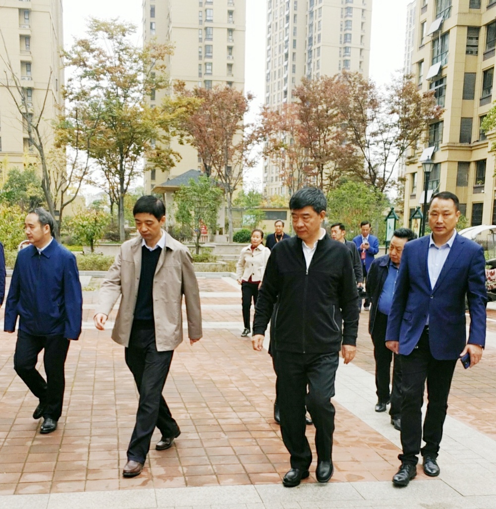 安徽省委常委、六安市委書記孫云飛蒞臨新亞物業管屬的項目指導工作