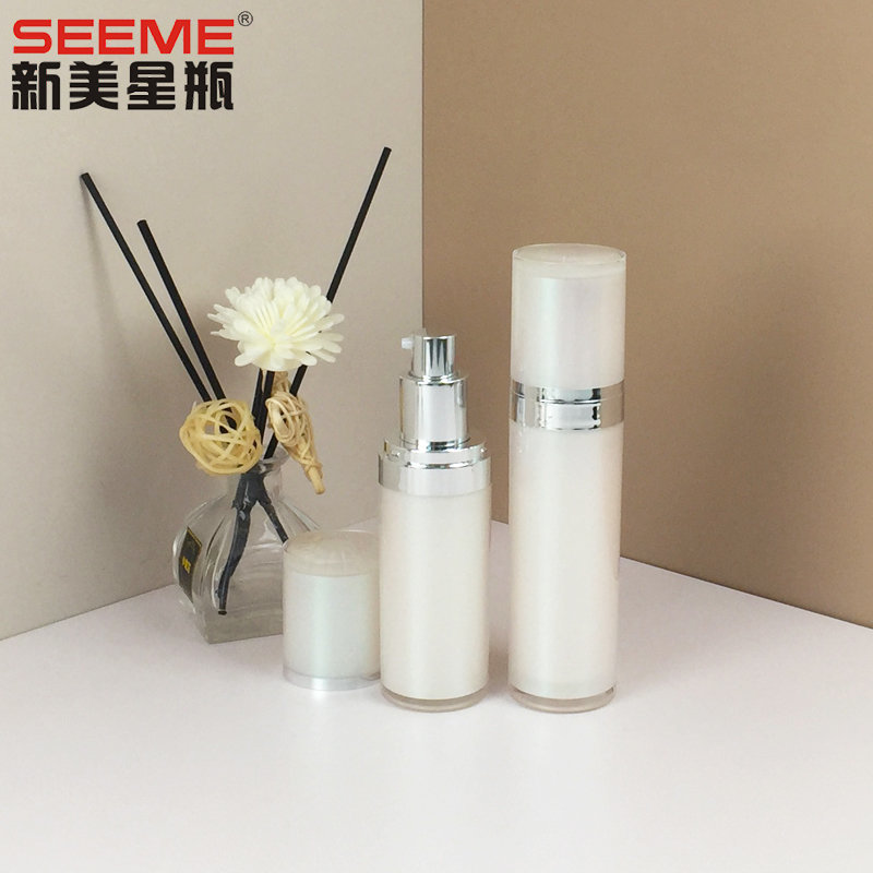 The diamond surface straight round  lotion bottle