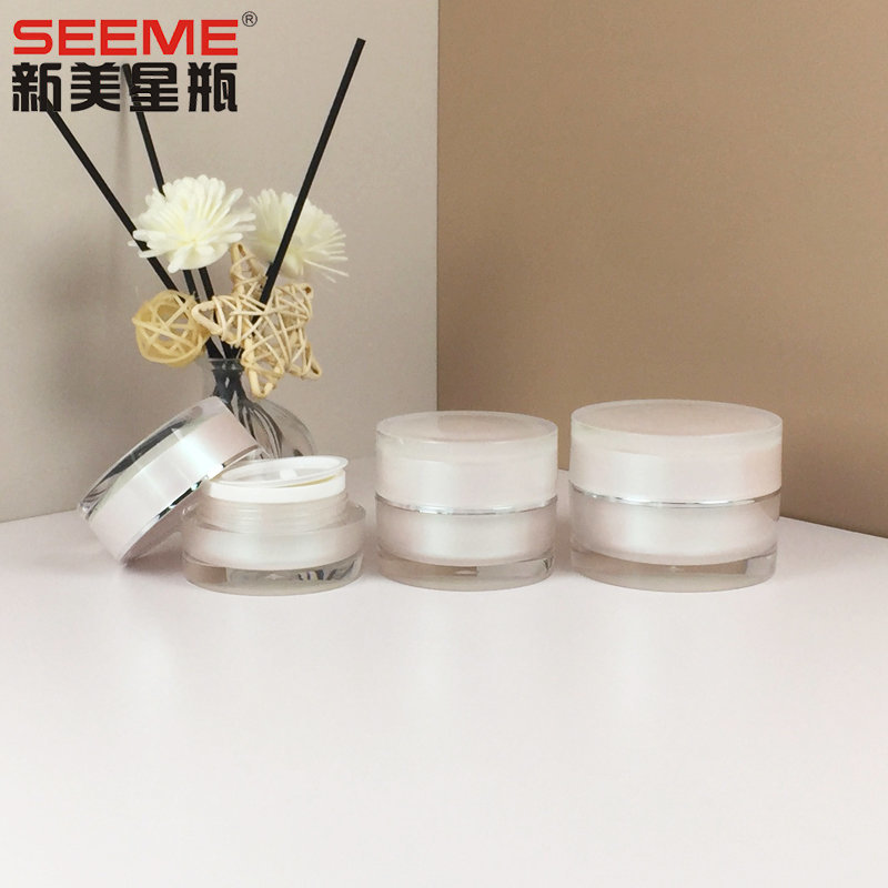 The diamond surface straight round shaped jars