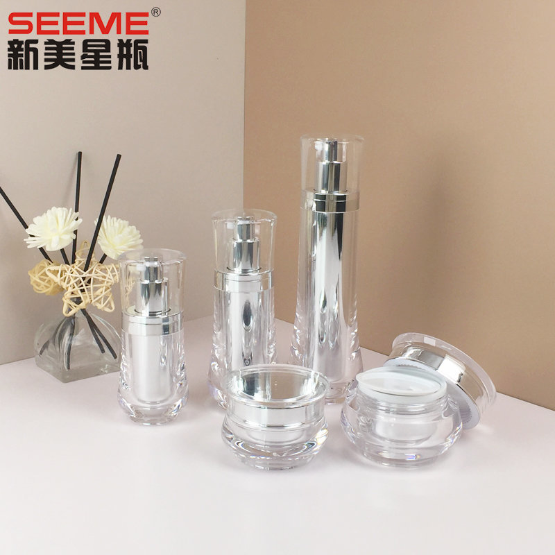 Elegant acrylic jars and bottles