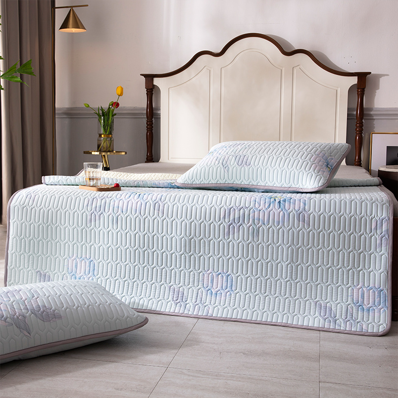 Summer Used Tencel  Cooling Printing Latex Mattress Topper Made In China