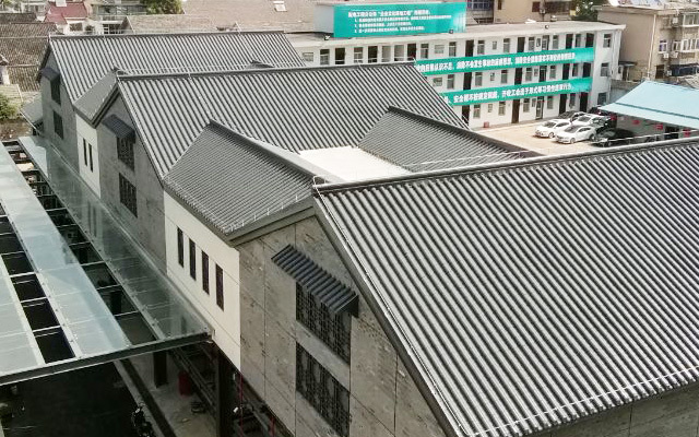 仿古金属连体瓦