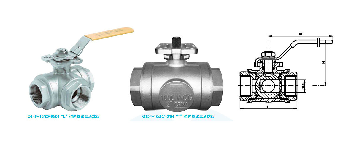 內(nèi)螺紋三通球閥