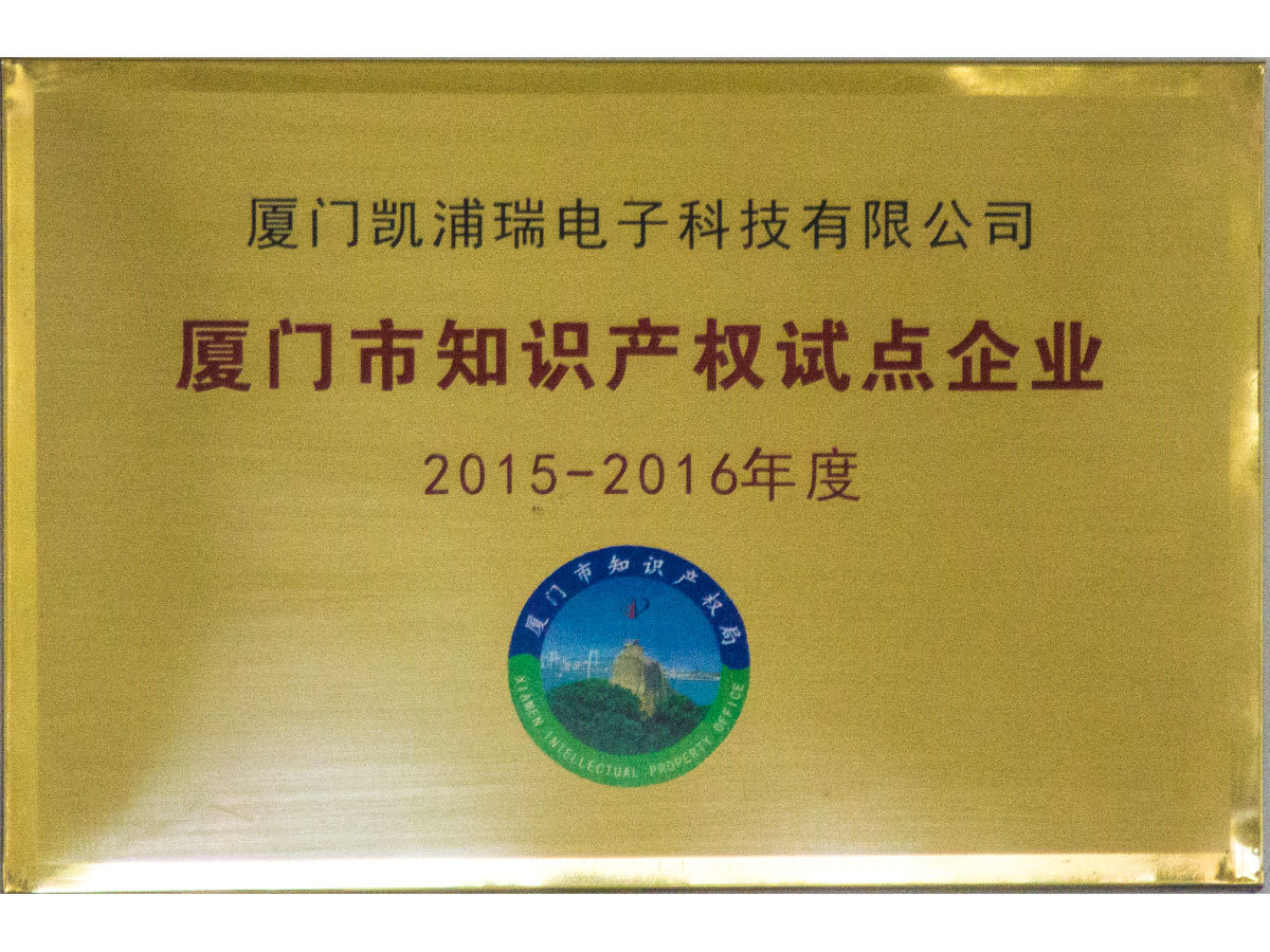 Pilot enterprises of intellectual property in Xiamen