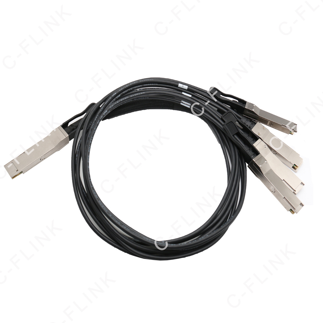 400G QSFP-DD To 4 x 100G QSFP56 DAC高速线缆