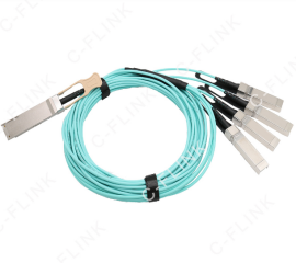 The Versatile 100G QSFP28 to 4SFP28 AOC Active Optical Cable