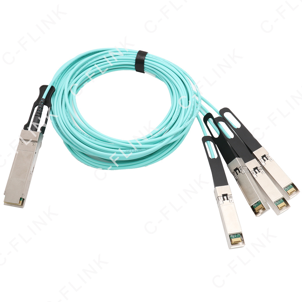 40G QSFP+ to 4xSFP+ Active Optical Cable