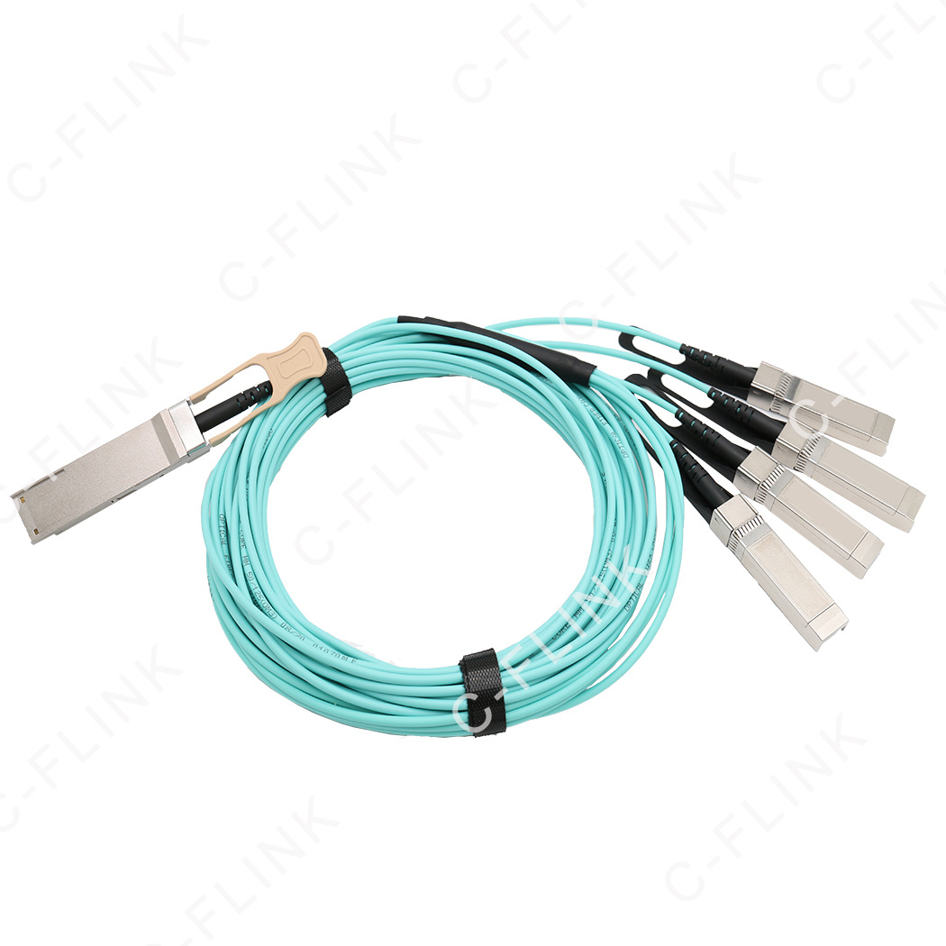 100G QSFP28 to 4SFP28 AOC Active Optical Cable