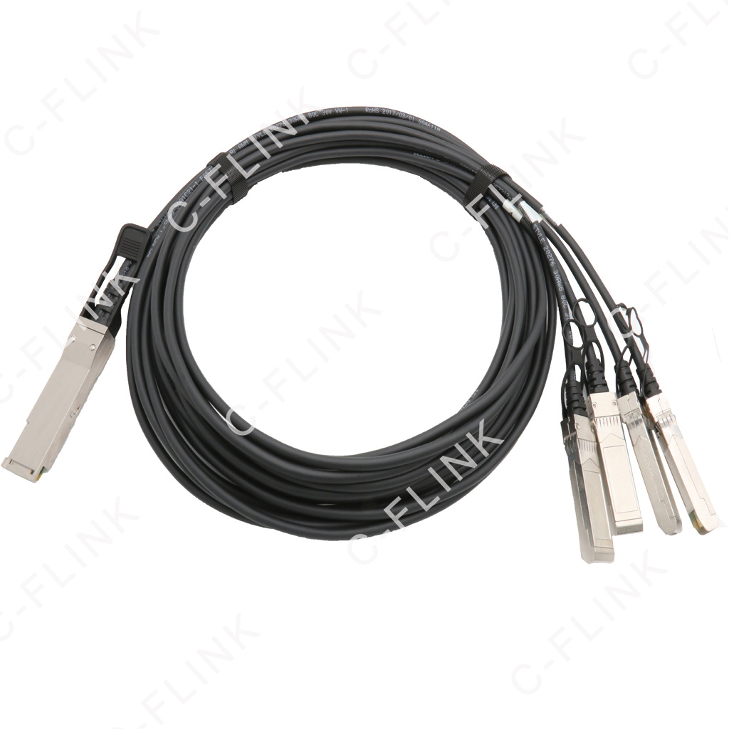 200G PAM4 QSFP56 to 4xSFP56 Direct Attached Cable