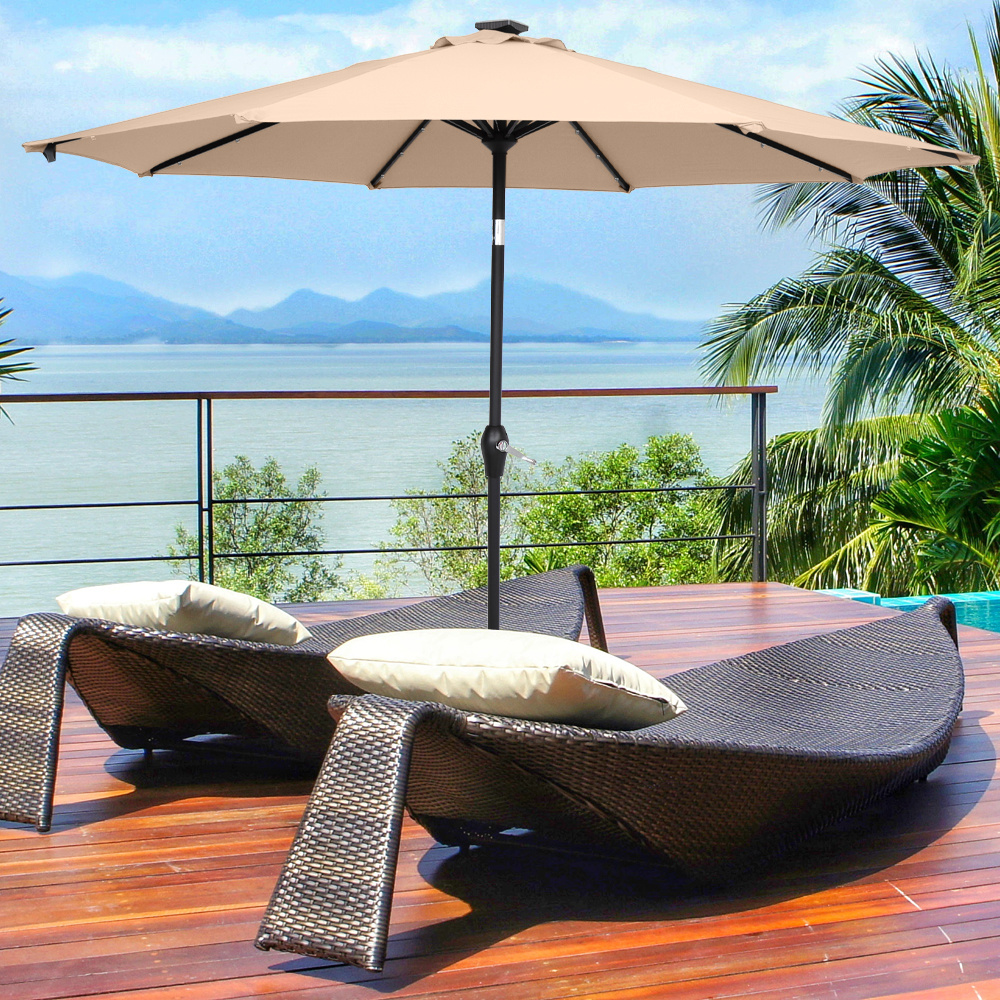 Sannyic 9FT Light Umbrella Waterproof Folding Sunshade
