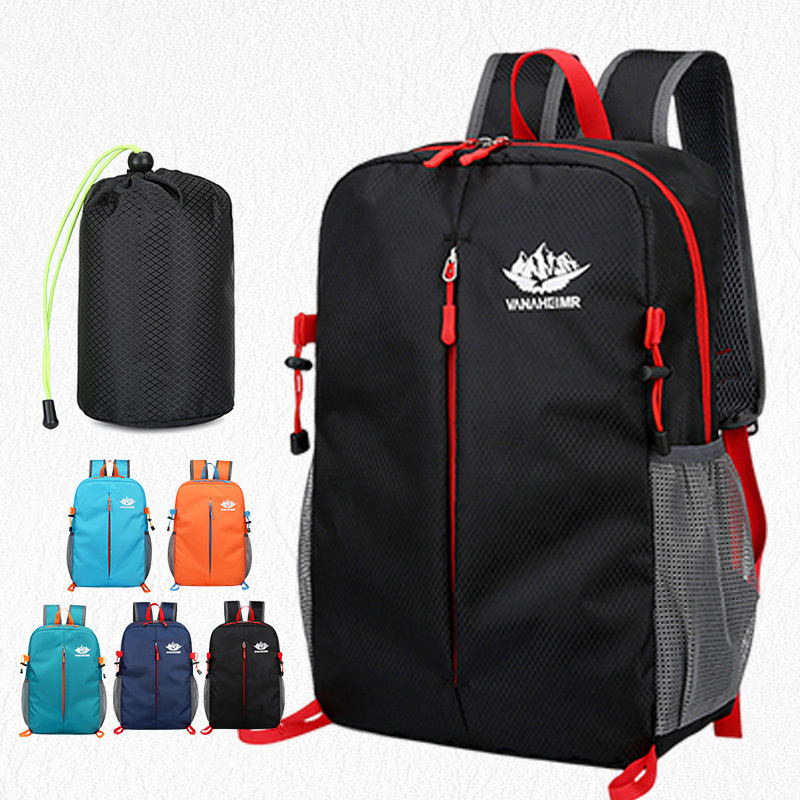Sannyic Backpack for Men and Women, Outdoor Lightweight Foldable Backpack, Water-repellent, Large-capacity Leisure Travel Bag