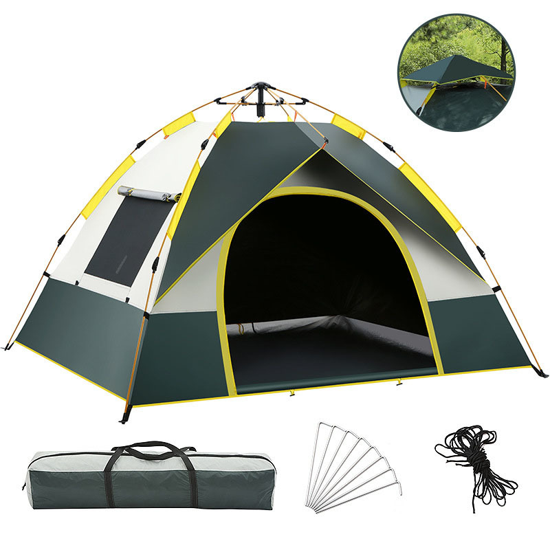 Sannyic Pop Up Tent Family Camping Tent 3-4 Person Tent Portable Instant Tent Automatic Tent Waterproof Windproof for Camping Hiking Mountaineering