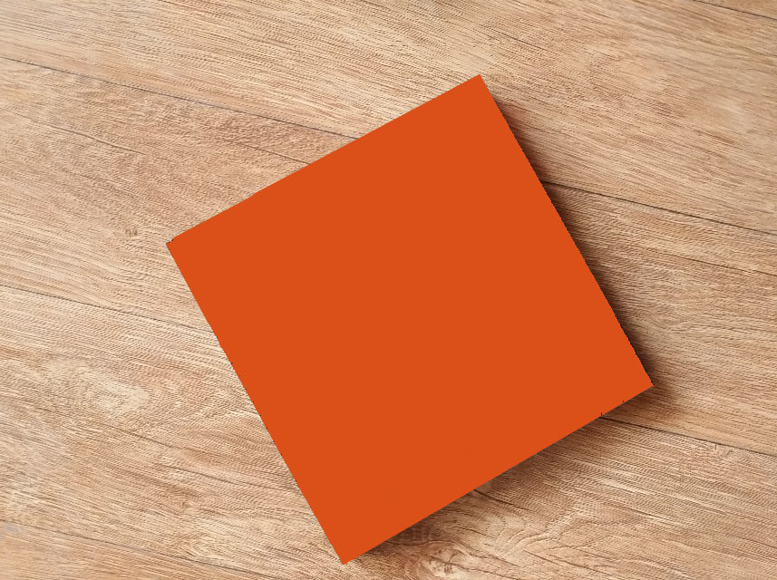 Orange rubber sheet
