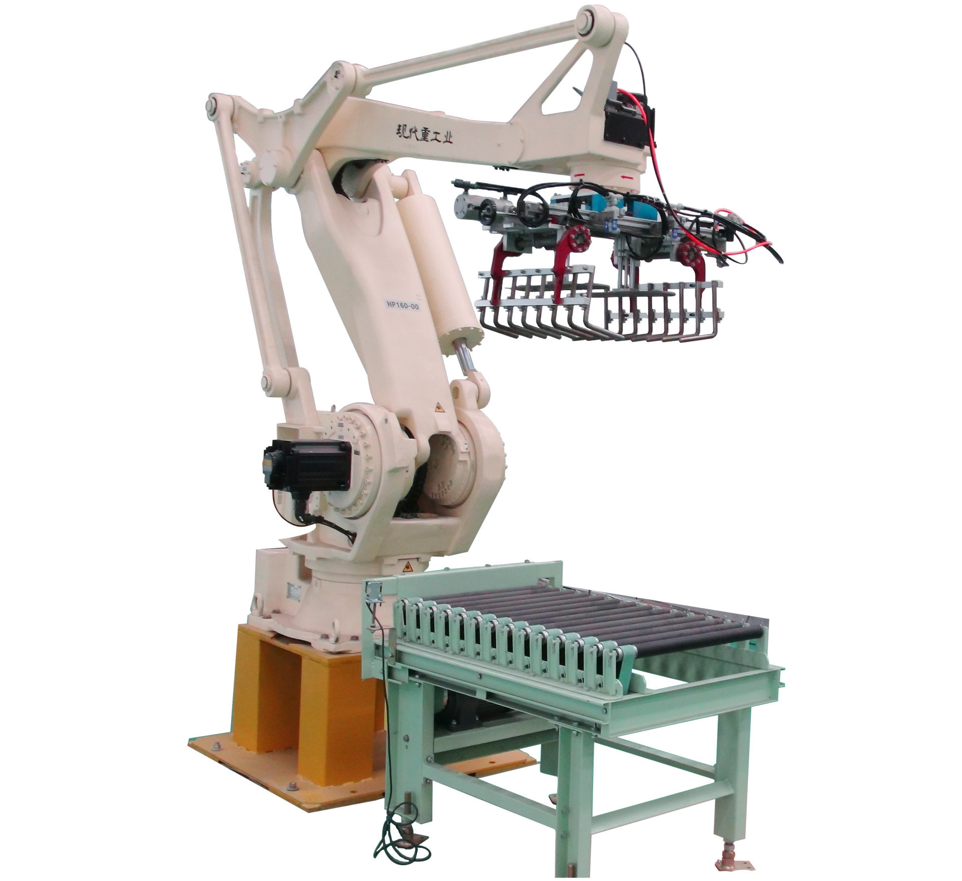 Linha de produção de embalagem automatic (paletizador robô)
