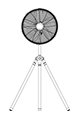 三脚扇