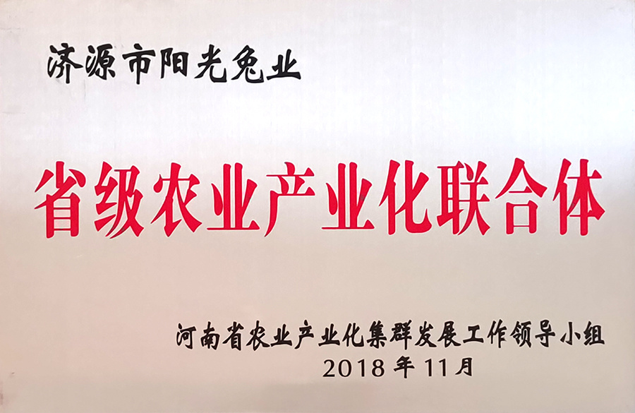 省級農業產業化聯合體2018