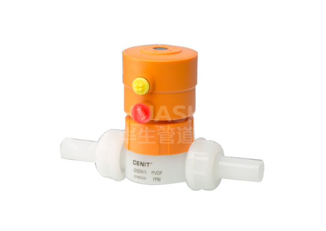 PVDF_承插焊 全塑氣動(dòng)隔膜閥