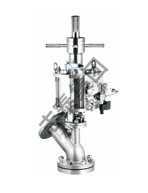 Pneumatic kettle bottom discharge valve