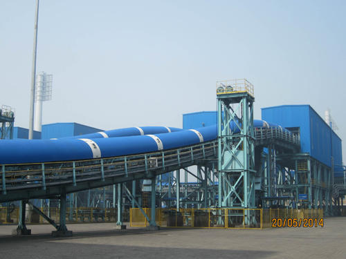 DC type  Long distance curve belt conveyor