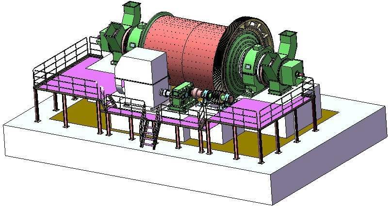 BBD double In/Out steel ball mills