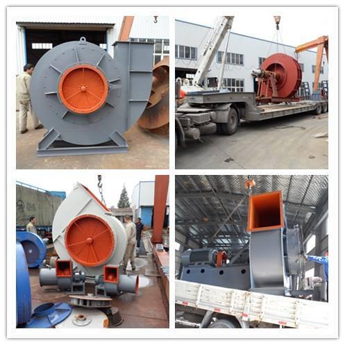 Pulverized coal exhausting centrifugal fan