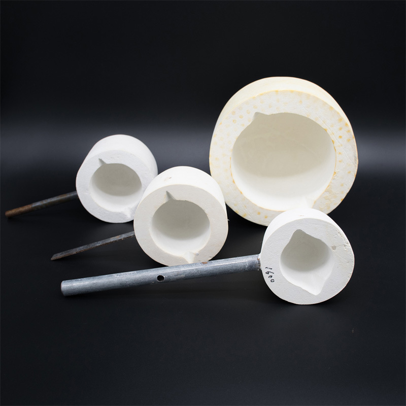 Ceramic fiber sampling spoon