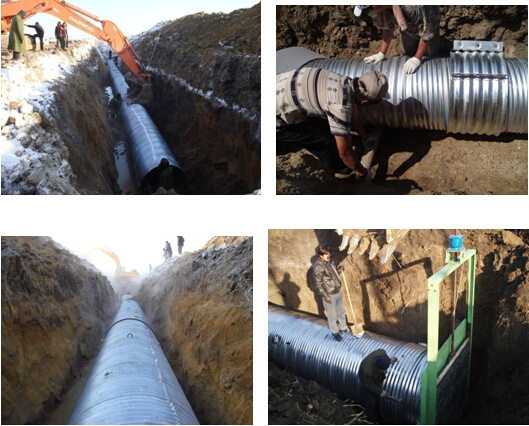 Cold-formed metal corrugated culvert pipe