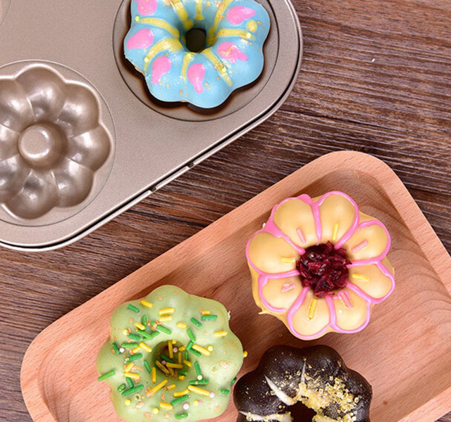 6 Cavity Donut Mold YC80165